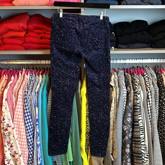 Gap 1969 always skinny blue with white splatter print corduroy pants size 2 - Picture 3 of 3